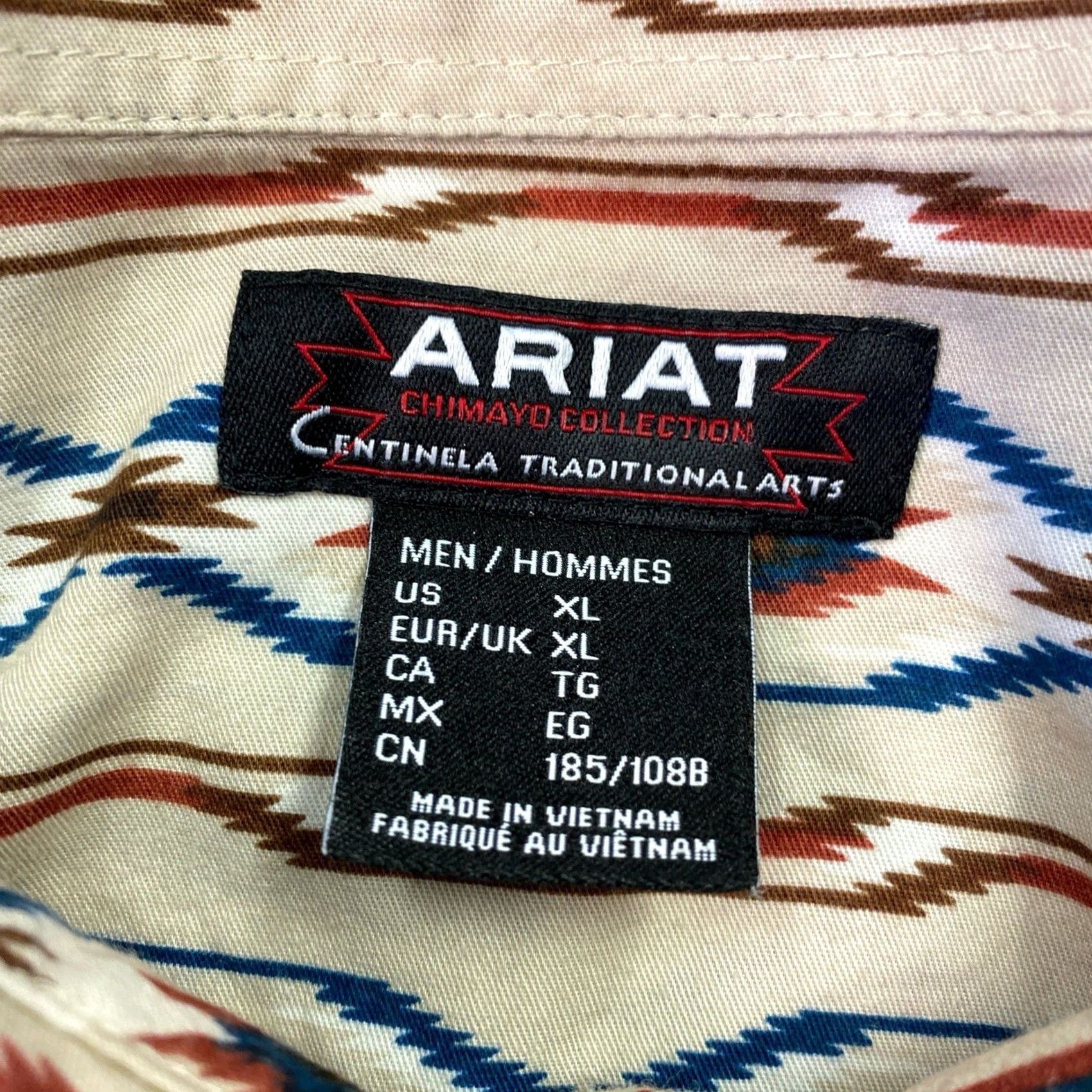 Ariat Ariat Chimayo Collection Shirt Aztec Long Sleeve Button Down Western Mens XL Size US XL / EU 56 / 4 - 4 Thumbnail