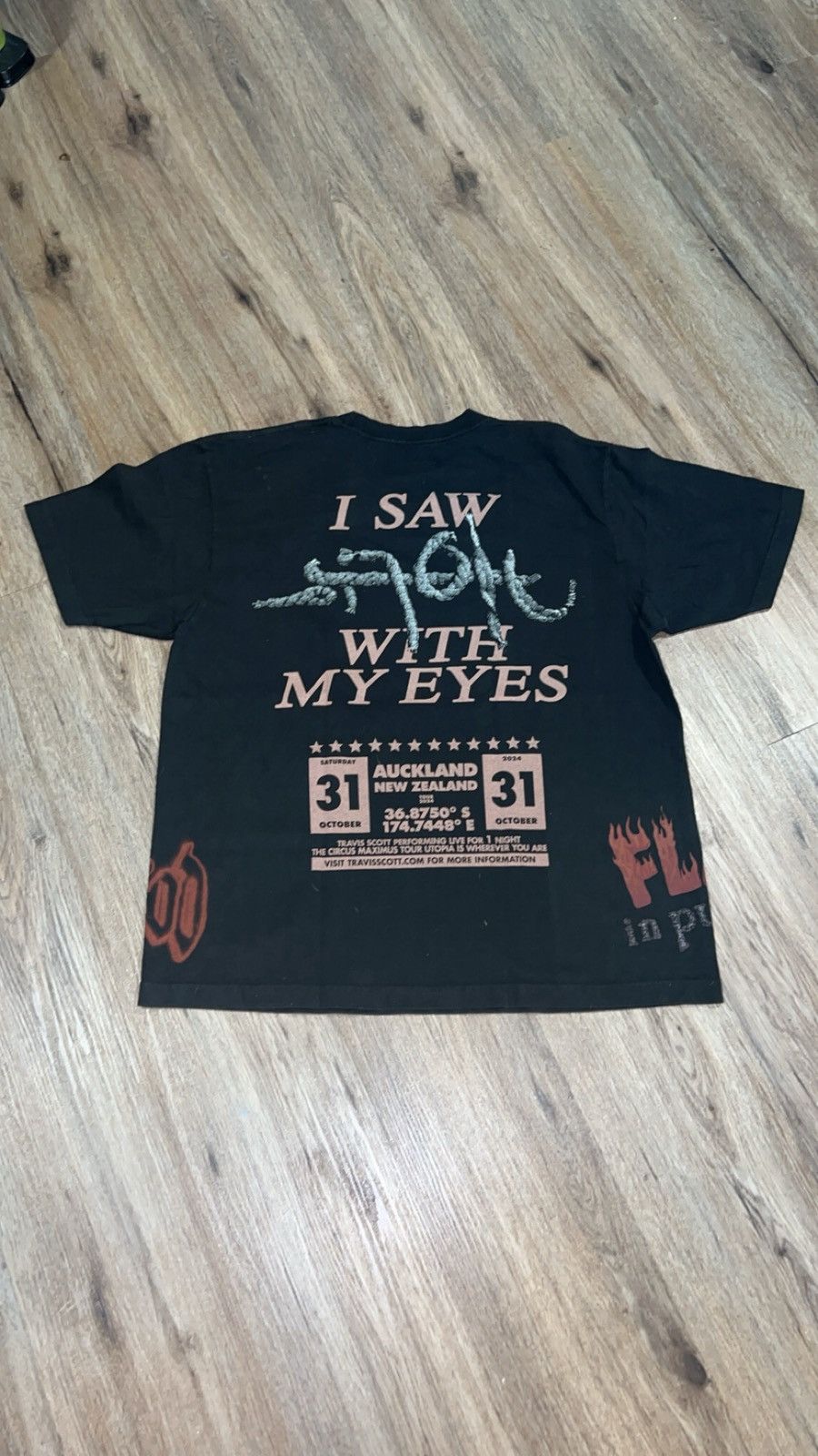 Travis Scott TRAVIS SCOTT I SAW UTOPIA WITH MY EYES TEE Size US L / EU 52-54 / 3 - 2 Thumbnail