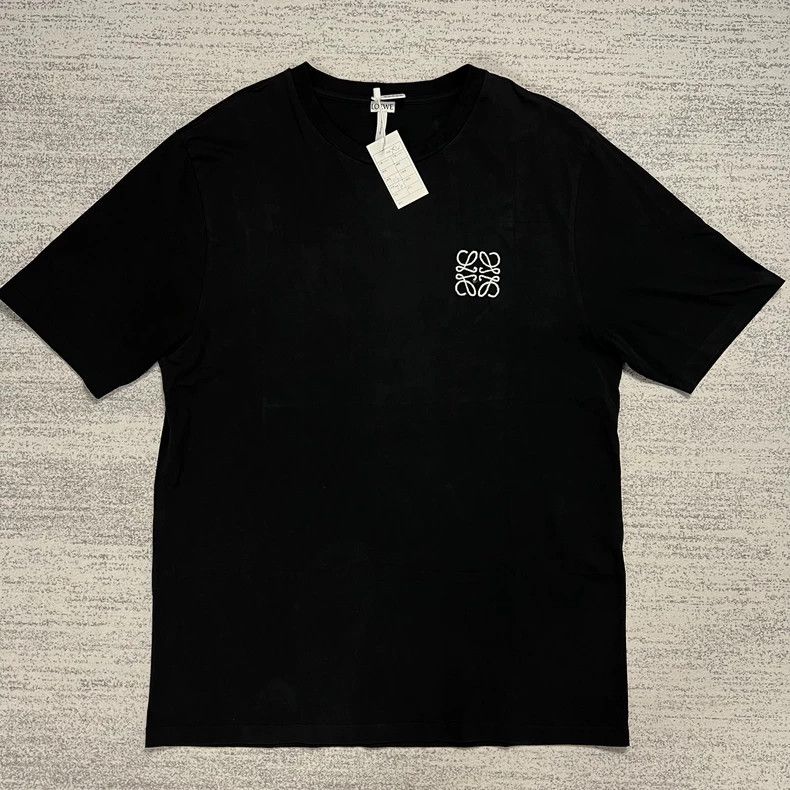 Loewe LOEWE Black embroidered logo short sleeves Size XL / US 12-14 / IT 48-50 - 1 Thumbnail