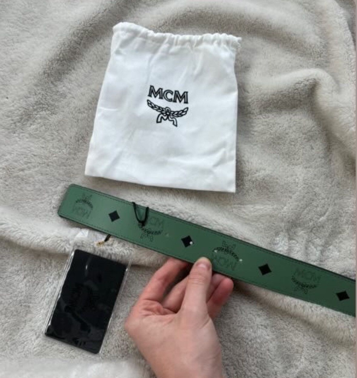 MCM MCM Green Loden Frost Monogram Belt Size ONE SIZE - 2 Thumbnail
