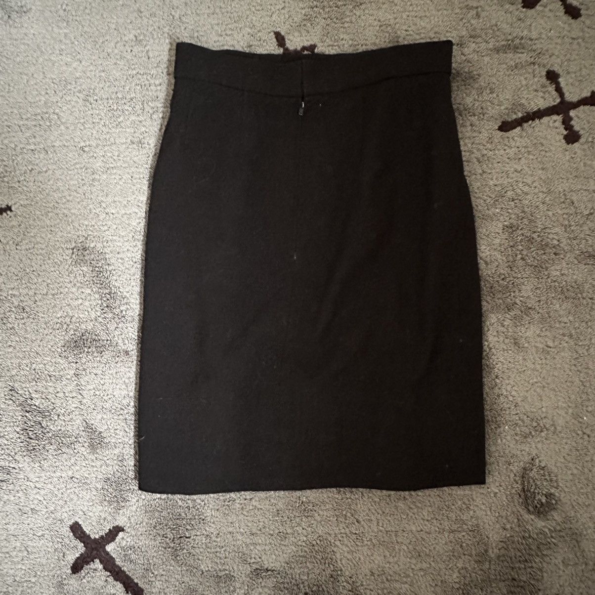 Chanel Archive Chanel Haute Couture Wool Mini Skirt Size 26" / US 2 / IT 38 - 4 Thumbnail