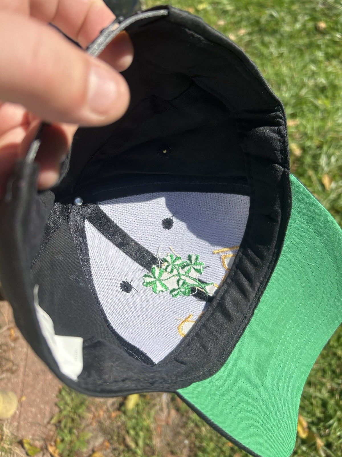 Vintage Vtg SnapBack hat Ireland spell out embroidered clover flag Size ONE SIZE - 6 Thumbnail