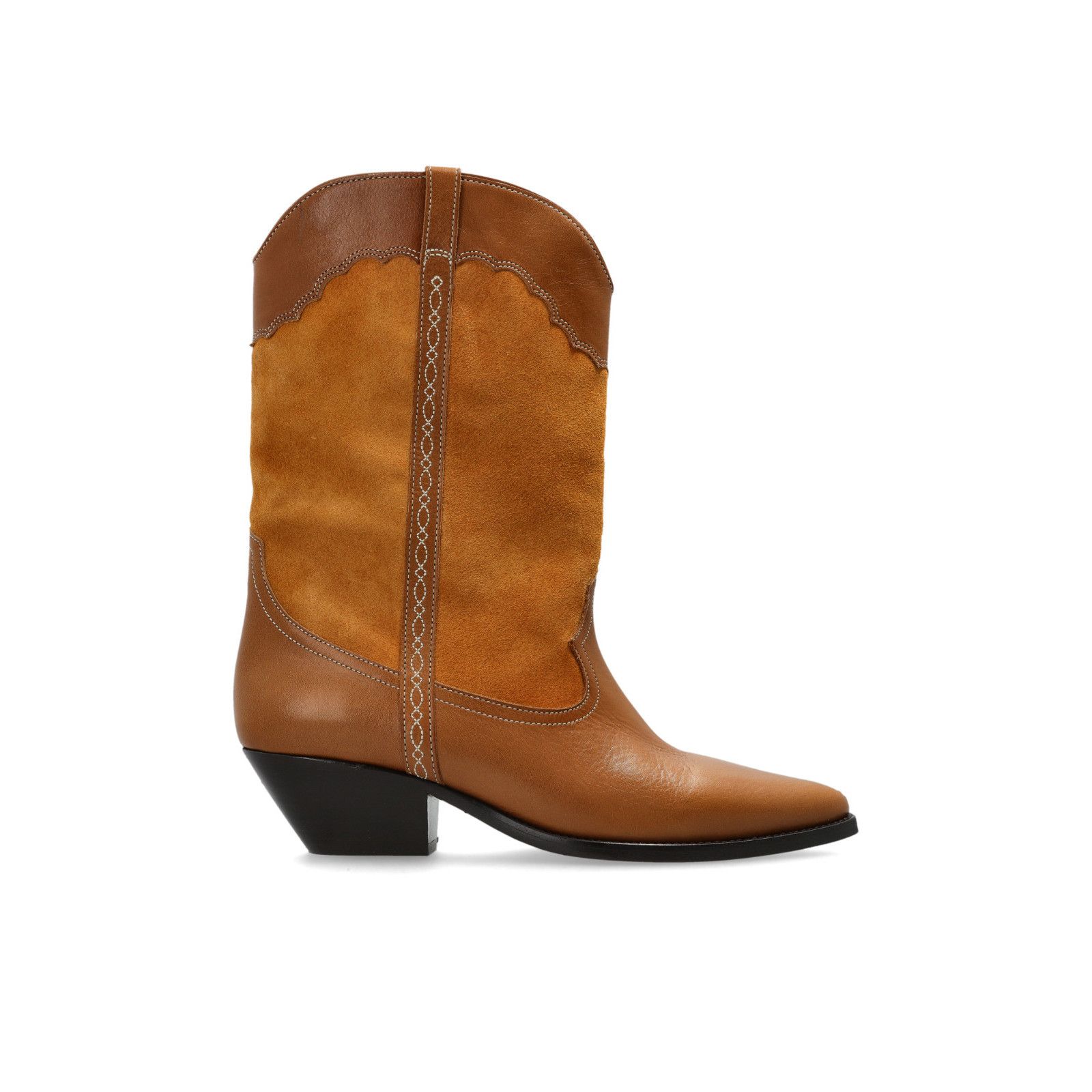 ISABEL MARANT Duerto Brown Leather Ankle Boots New & Authent
