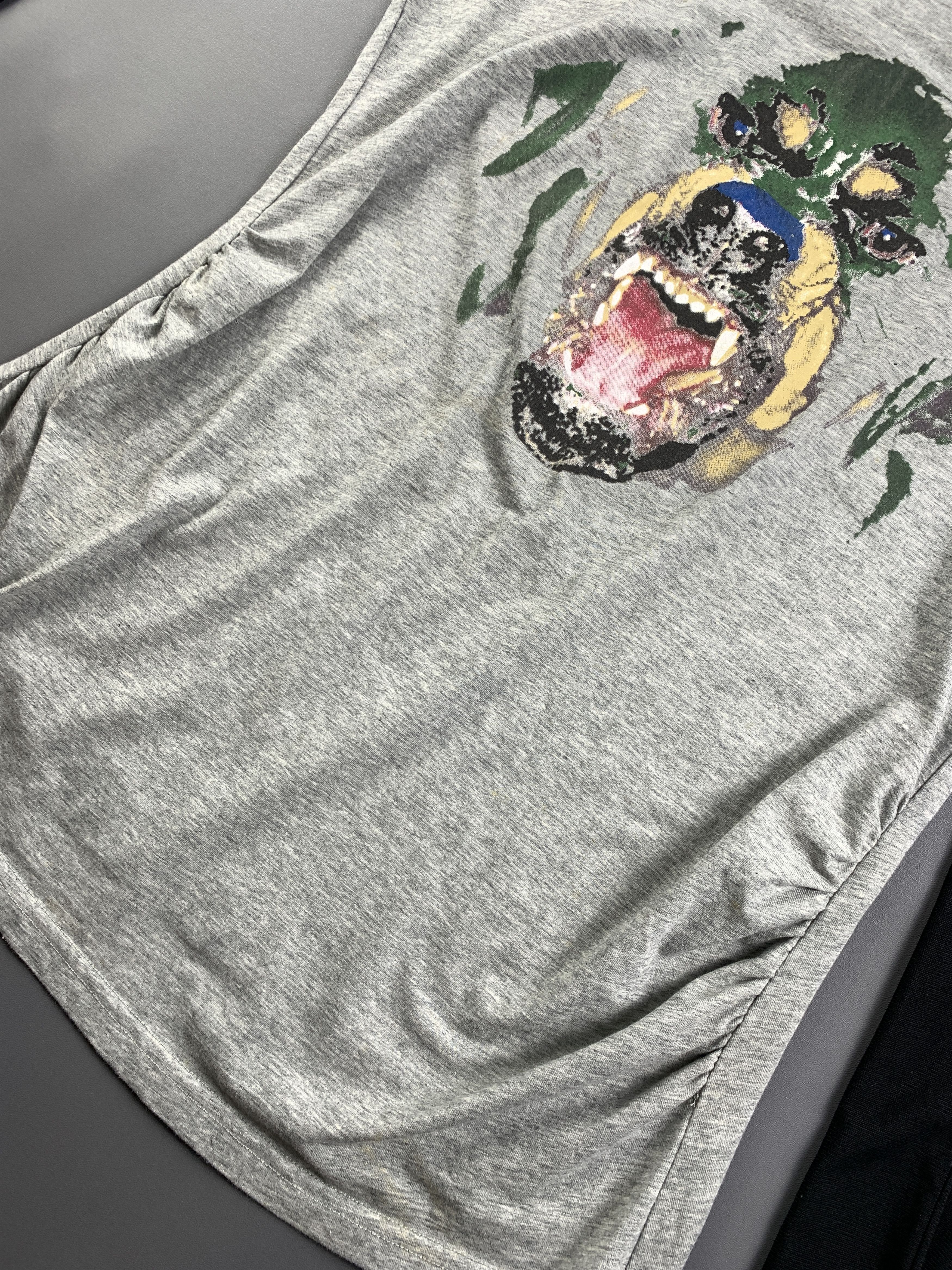 Japanese Brand Rottweiler Art Fitted Longsleeve Top (M) Size M / US 6-8 / IT 42-44 - 9 Thumbnail
