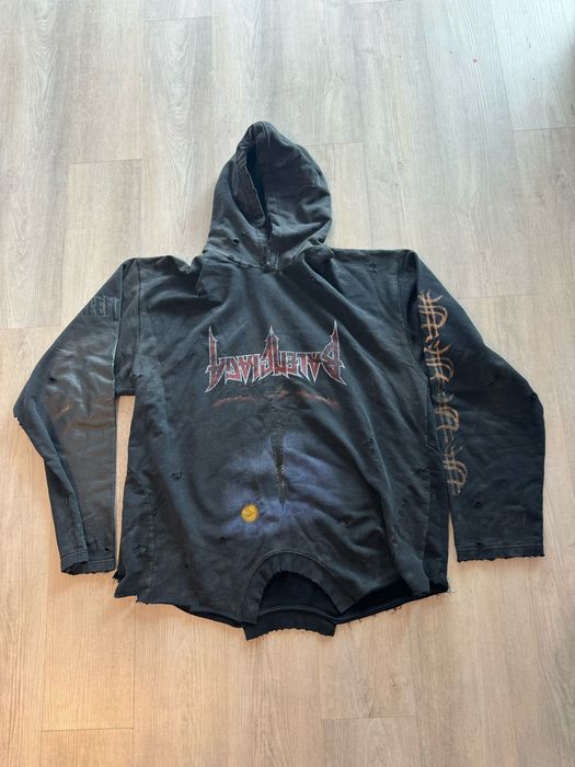 Balenciaga Balenciaga Paris Moon Upside Down Hoodie | Grailed