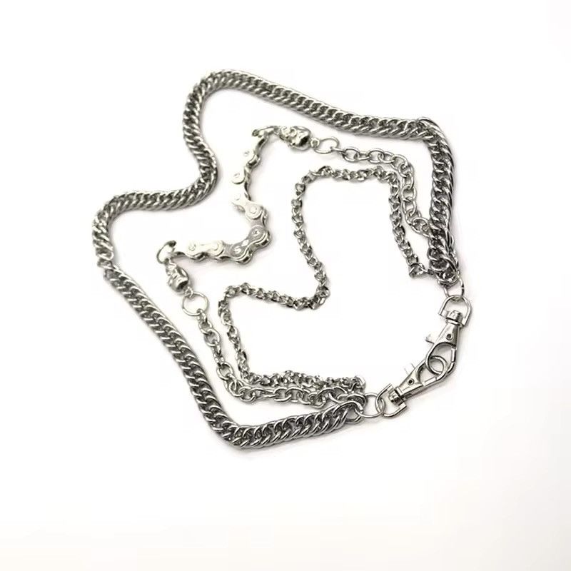 Jewelry Punk Rock Unique Bike Chain Pants Size ONE SIZE - 5 Thumbnail