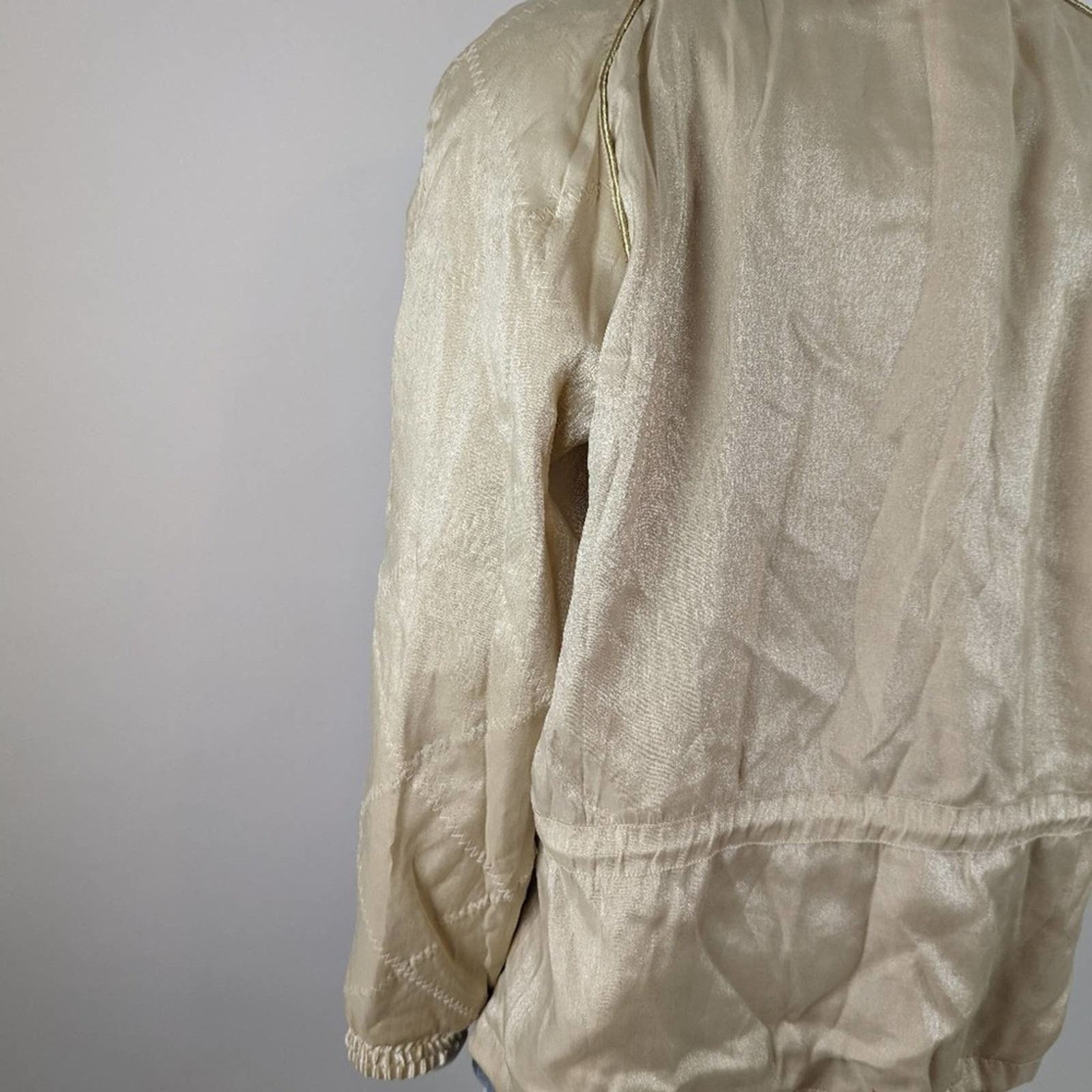 Vintage Vintage East West Gold Quilted Jacket Size M / US 6-8 / IT 42-44 - 10 Thumbnail