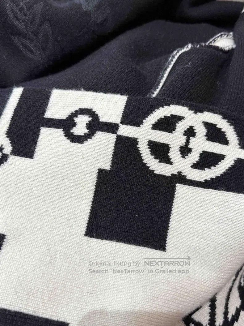 Hermes Hermes Black and White Cashmere Knit Open Cardigan Jacket Size XS / US 0-2 / IT 36-38 - 7 Thumbnail