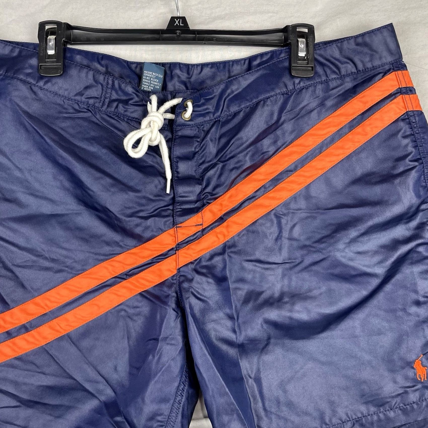 Polo Ralph Lauren VINTAGE Polo Ralph Lauren Shorts Mens 38 Swim Trunks Beach Navy Preppy Lined Size US M / EU 48-50 / 2 - 3 Thumbnail