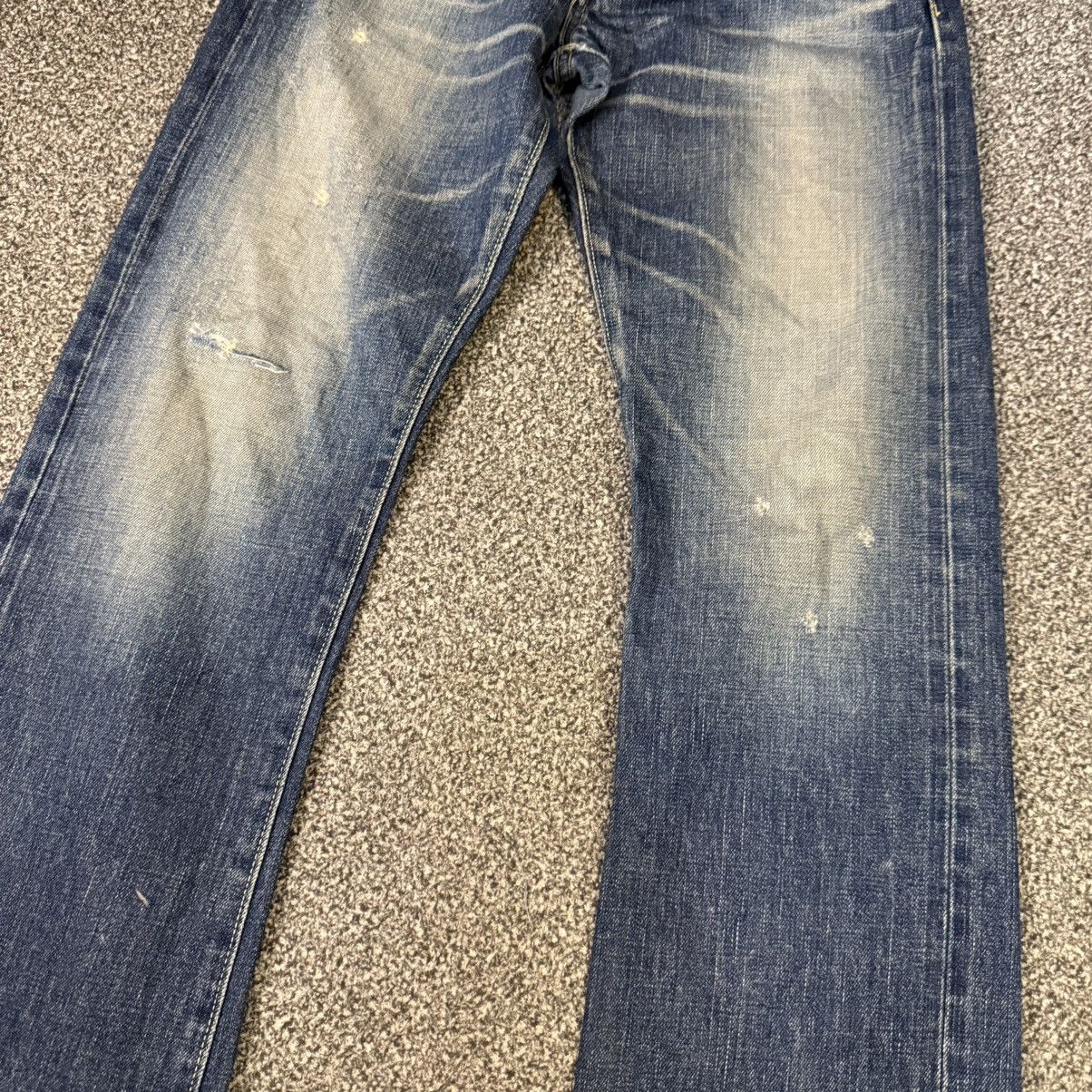 Beauty Beast 🔥🇯🇵 Vintage Japanese Selvedge Moussy Distressed Flared Denim Size 30" / US 8 / IT 44 - 4 Thumbnail