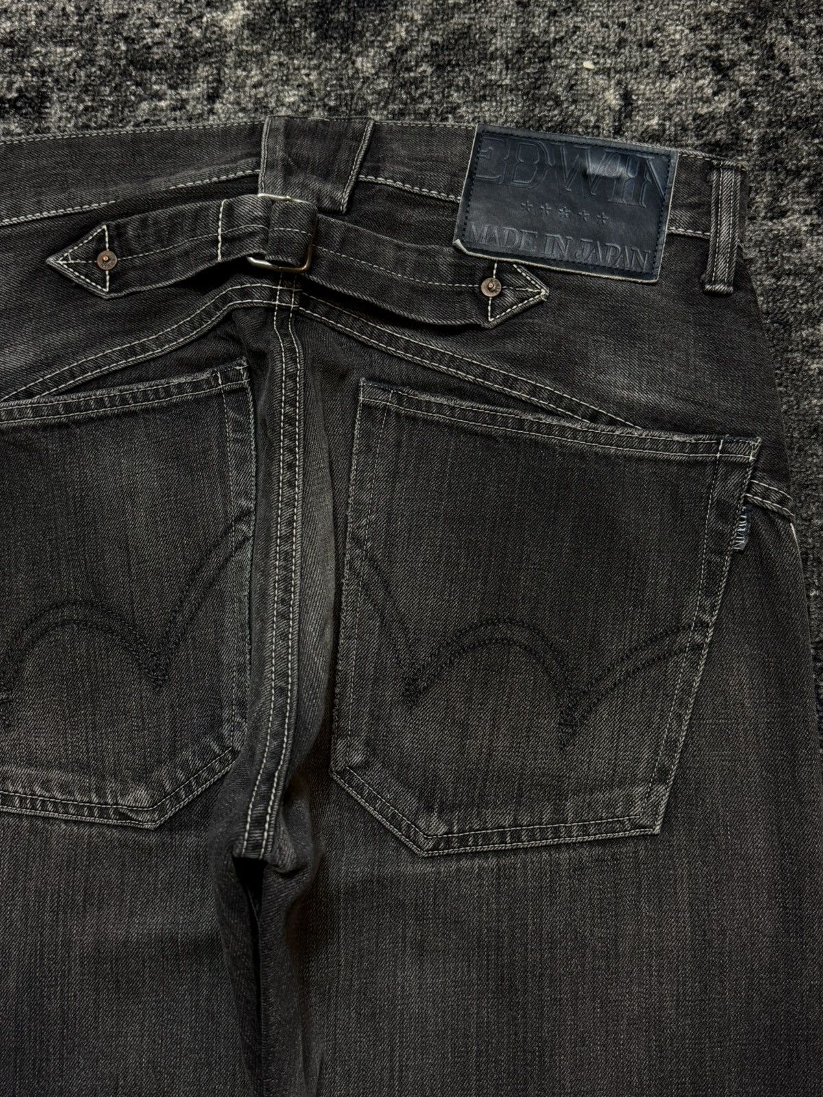 Edwin vintage Edwin Japan selvedge buckle belt denim jeans 1990s Size US 30 / EU 46 - 7 Thumbnail