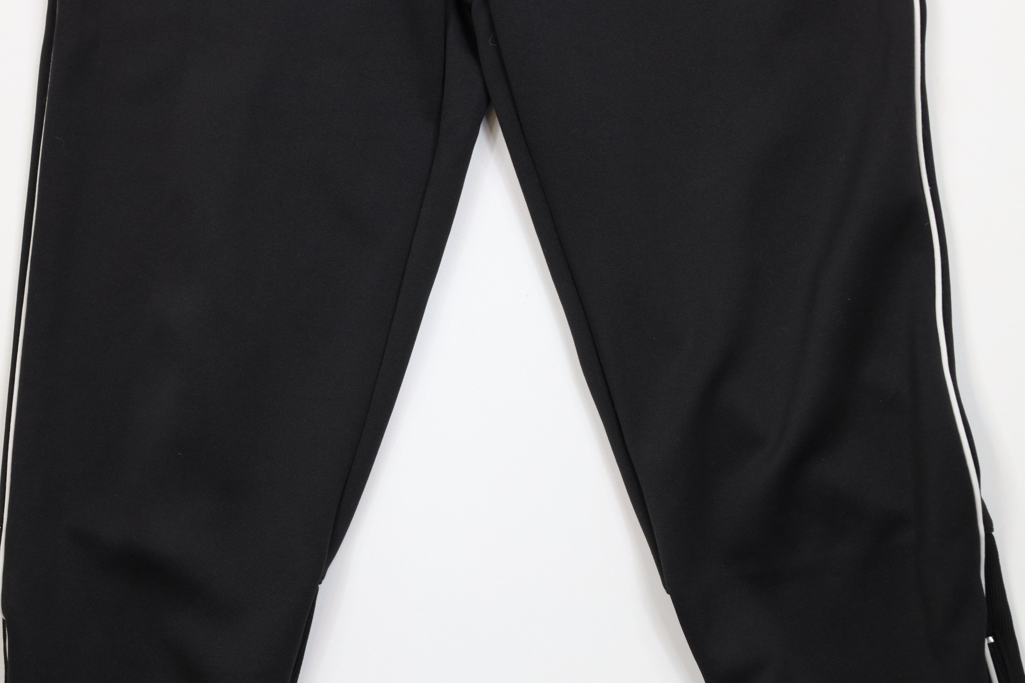 Adidas Vintage 90s Adidas Striped Cuffed Sweatpants Joggers Black Size US 32 / EU 48 - 3 Thumbnail