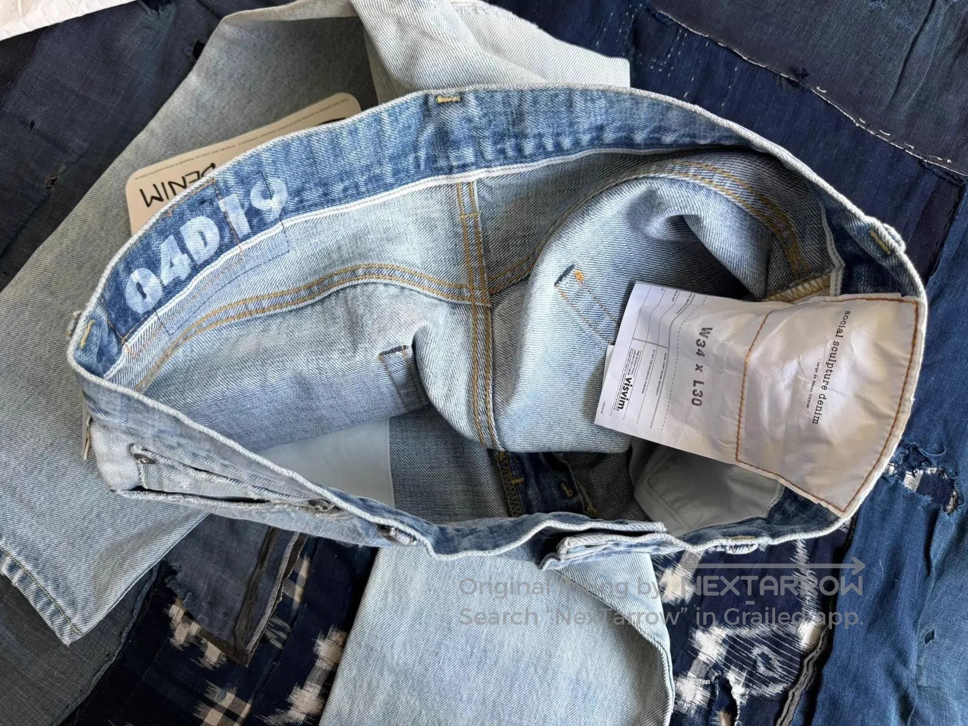 Visvim Distressed Blue Denim Jeans Size 30. Size US 30 / EU 46 - 8 Thumbnail