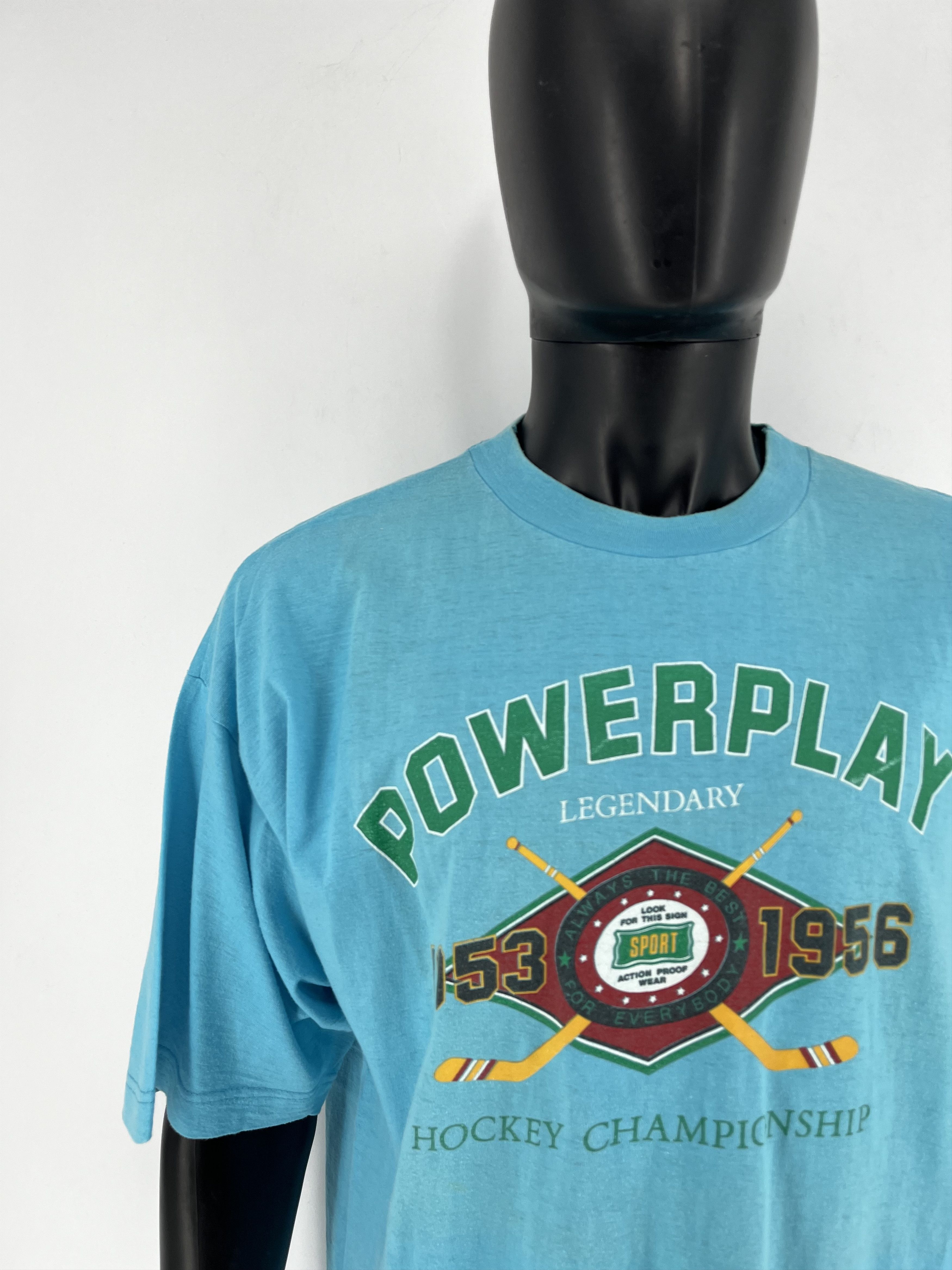NHL VTG 90s POWERPLAY LEGENDARY 1953 1956 HOCKEY CHAMPIONSHIP Size US XL / EU 56 / 4 - 7 Thumbnail