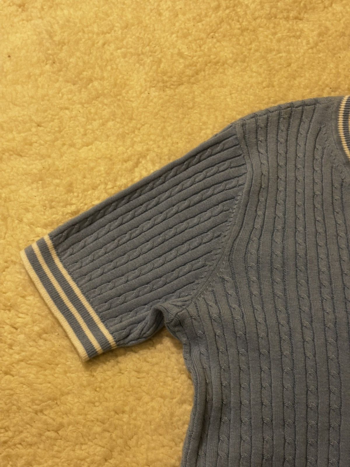Tommy Hilfiger Women’s blue short sleeve sweater1549 Size M / US 6-8 / IT 42-44 - 4 Thumbnail