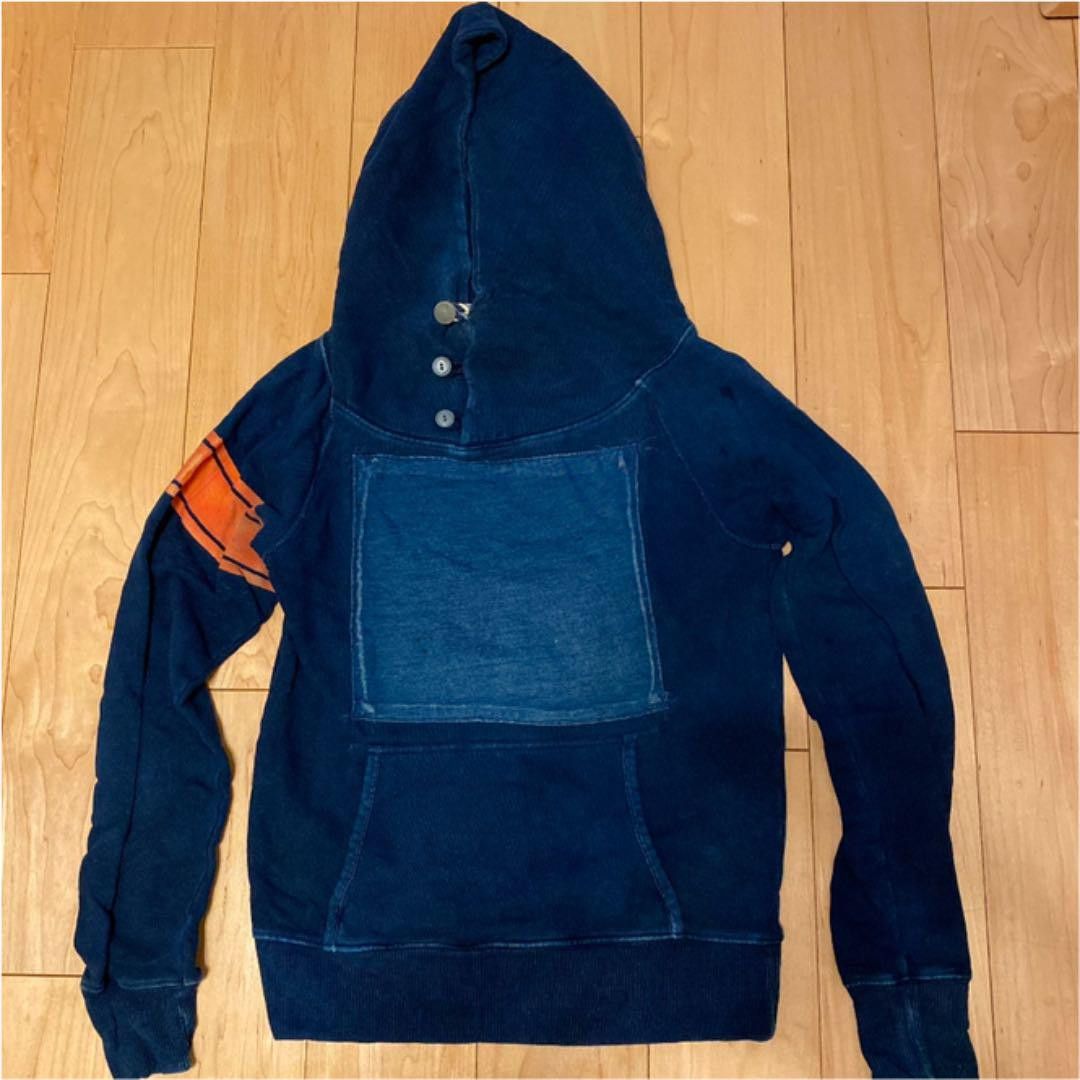 Kapital Reconstructed Patchwork Raglan Hoodie Size US M / EU 48-50 / 2 - 1 Thumbnail