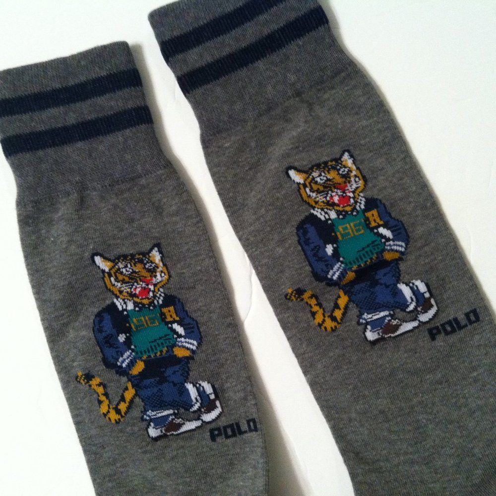 Polo Ralph Lauren POLO RALPH LAUREN MENS NEW DRESS SOCKS FIT SHOE SIZE: 7-12 Size ONE SIZE - 4 Thumbnail
