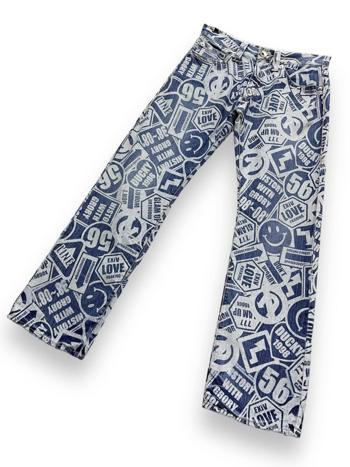 Other DOPE🔥CO&LU Vintage Full Print Denim Hysteric Glamour Style Size US 29 - 4 Thumbnail