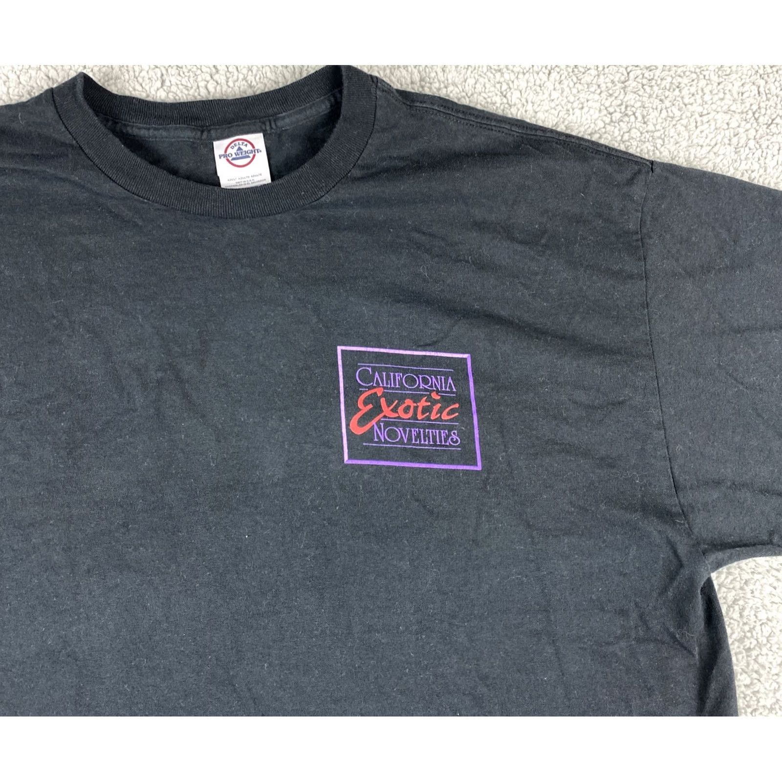 Delta VINTAGE Delta T SHIRT Black White California Graphic Tee XL Men Punk Graphic Tee Mens Size US XL / EU 56 / 4 - 3 Thumbnail