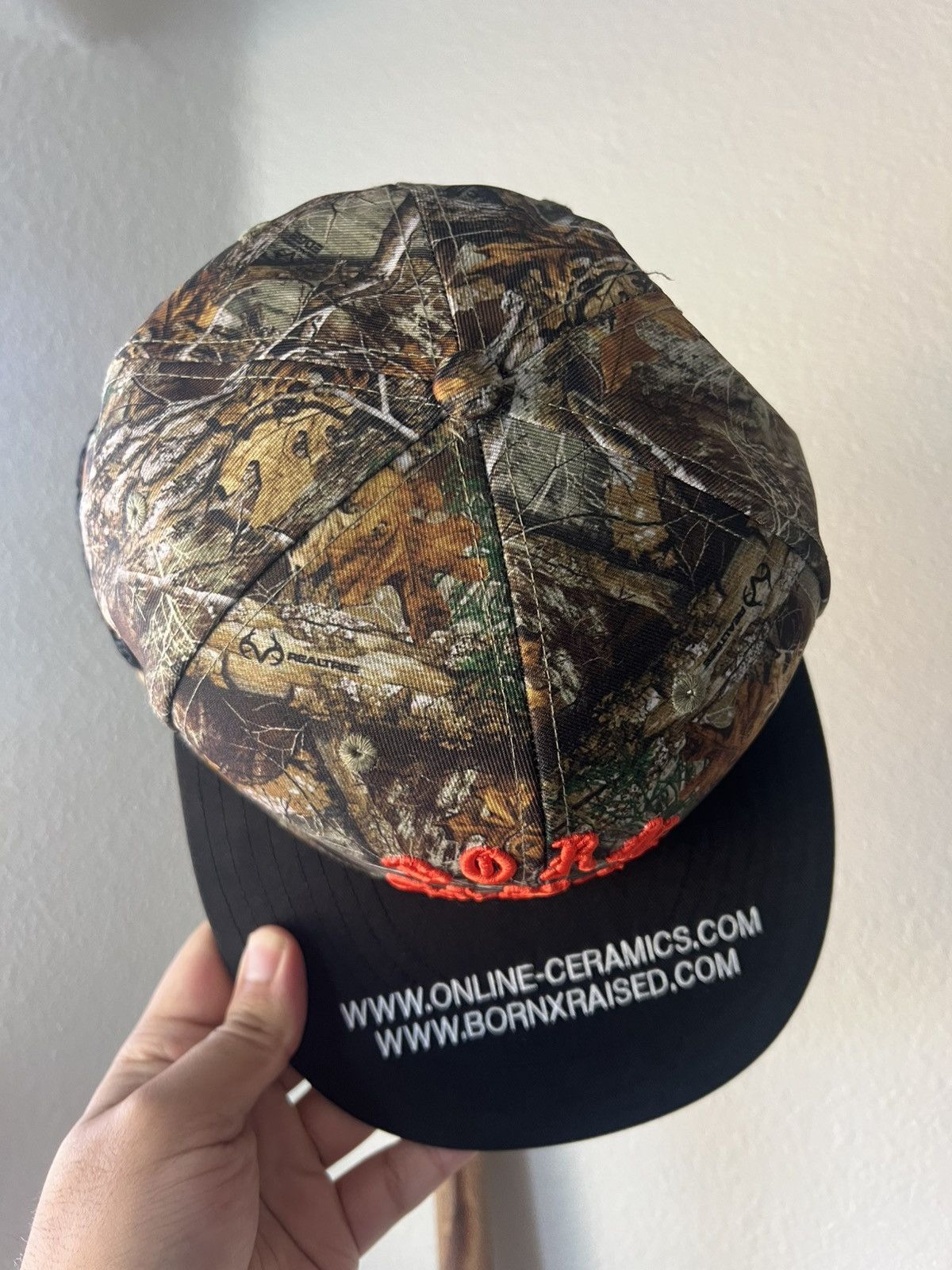 Born X Raised × Online Ceramics Bornxraised x online ceramics camo fitted hat Size ONE SIZE - 2 Thumbnail