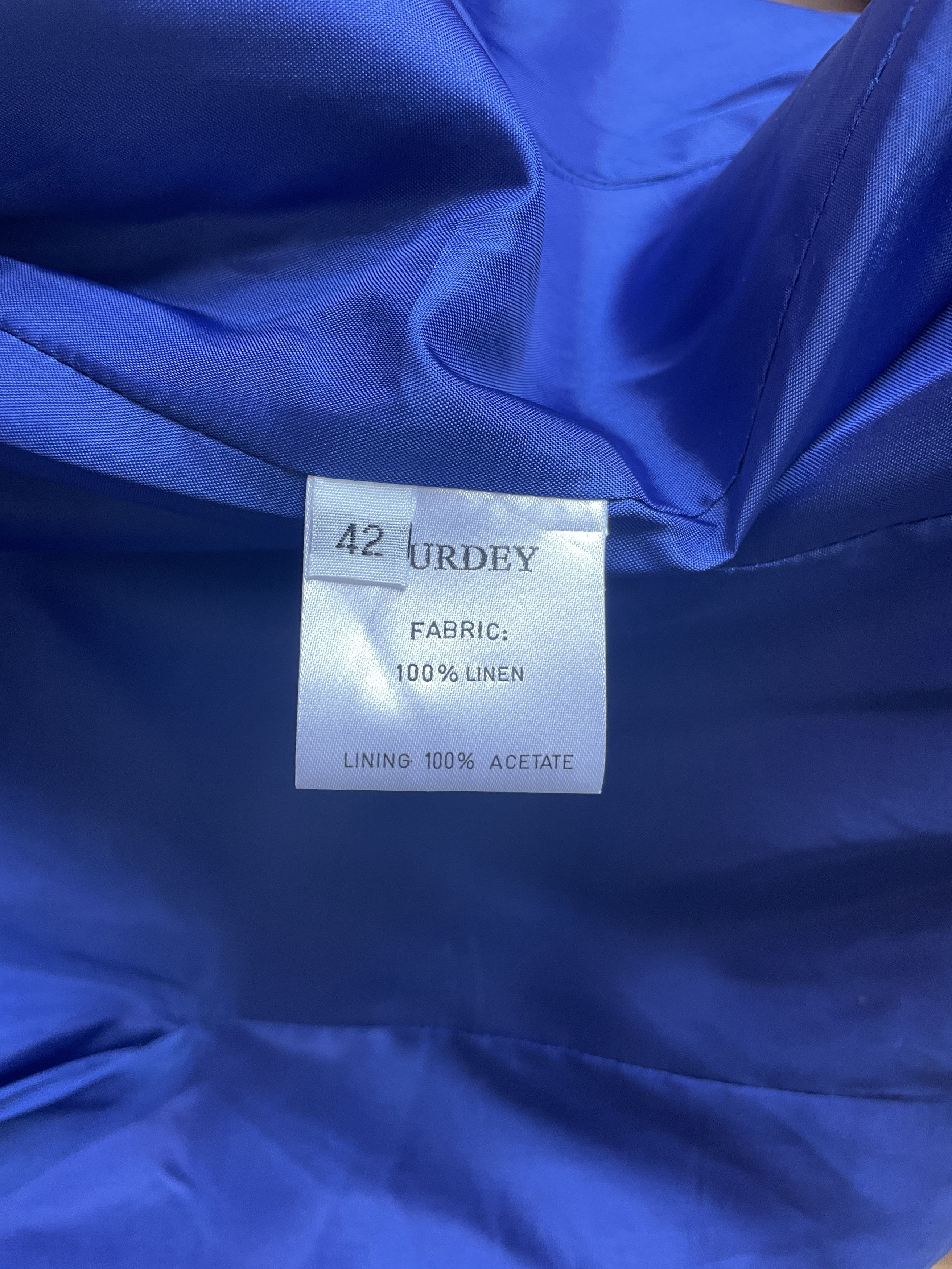 Purdey Purdey Womens Linen Blazer Size 42 Size M / US 6-8 / IT 42-44 - 11 Thumbnail