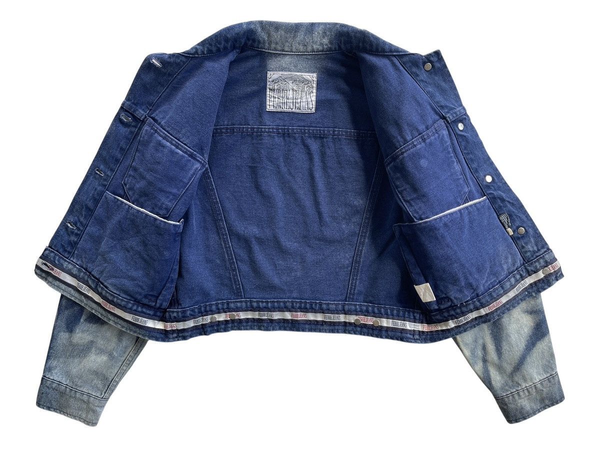 Ferre Ferre Jeans Acid Wash Denim Jacket Size XS / US 0-2 / IT 36-38 - 13 Thumbnail
