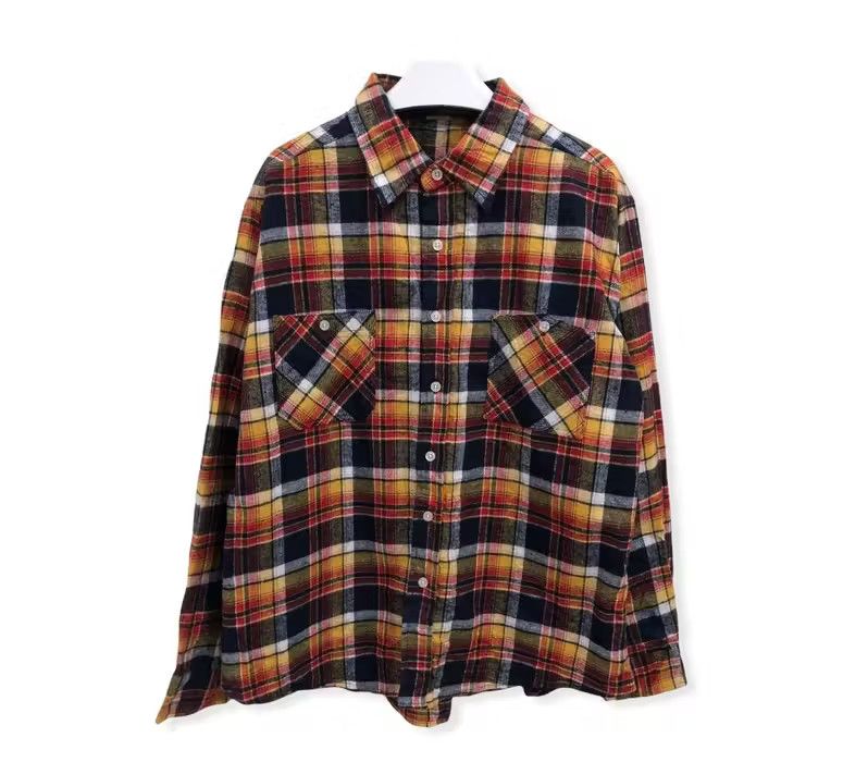 image of O.c Plaid Tartan Flannel Shirt, Men's (Size Large)