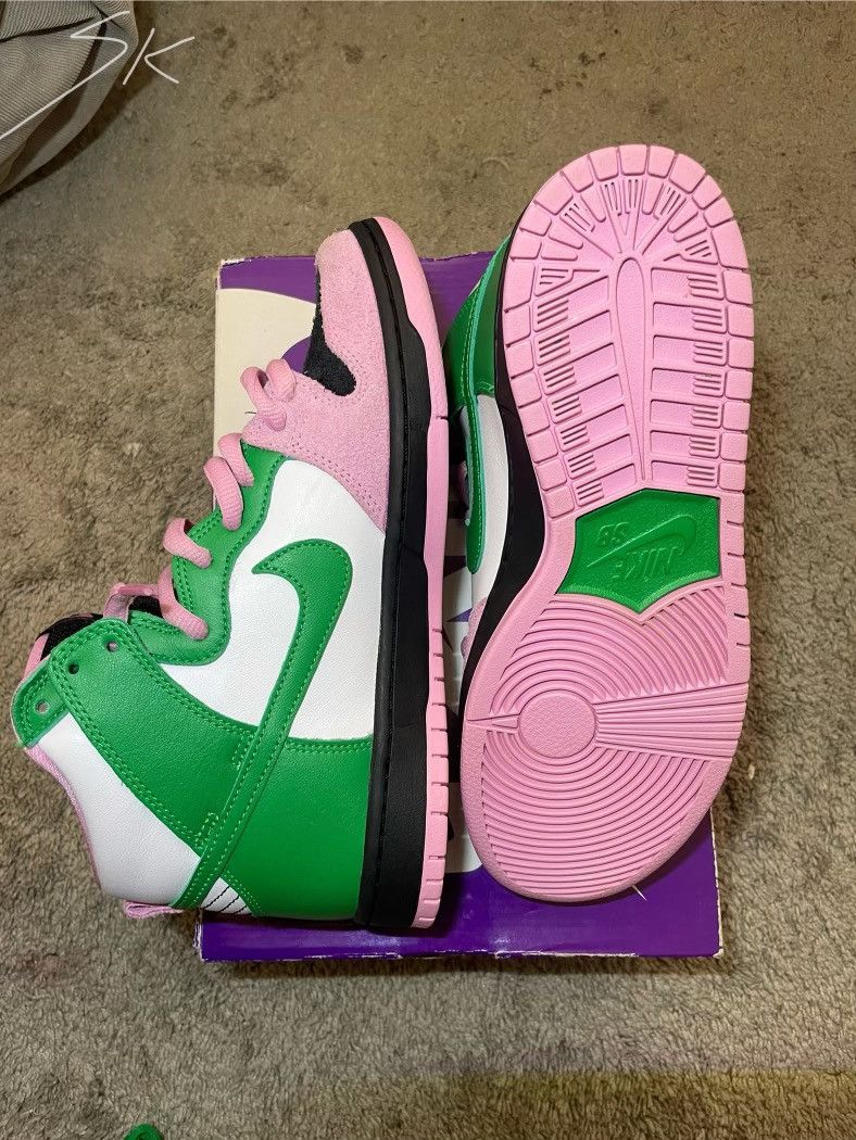 Nike Nike SB Dunk High Invert Celtics Size US 9 / EU 42 - 6 Thumbnail
