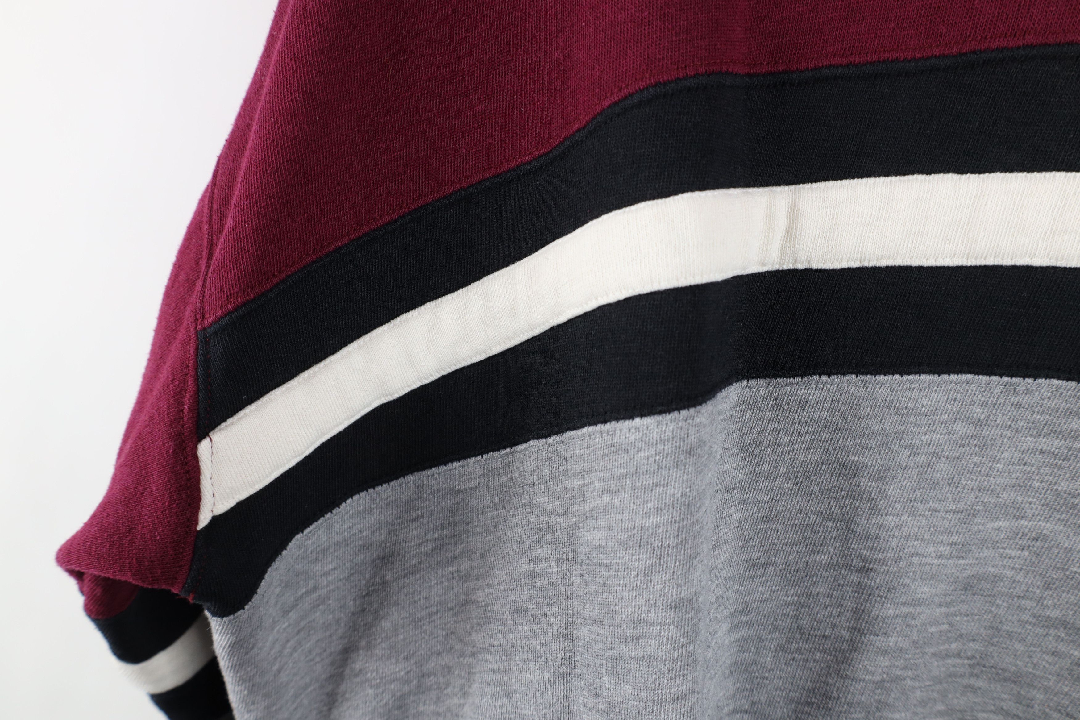 Vintage Vintage 90s Streetwear Striped Block Tennis Track Jacket Size US L / EU 52-54 / 3 - 9 Thumbnail