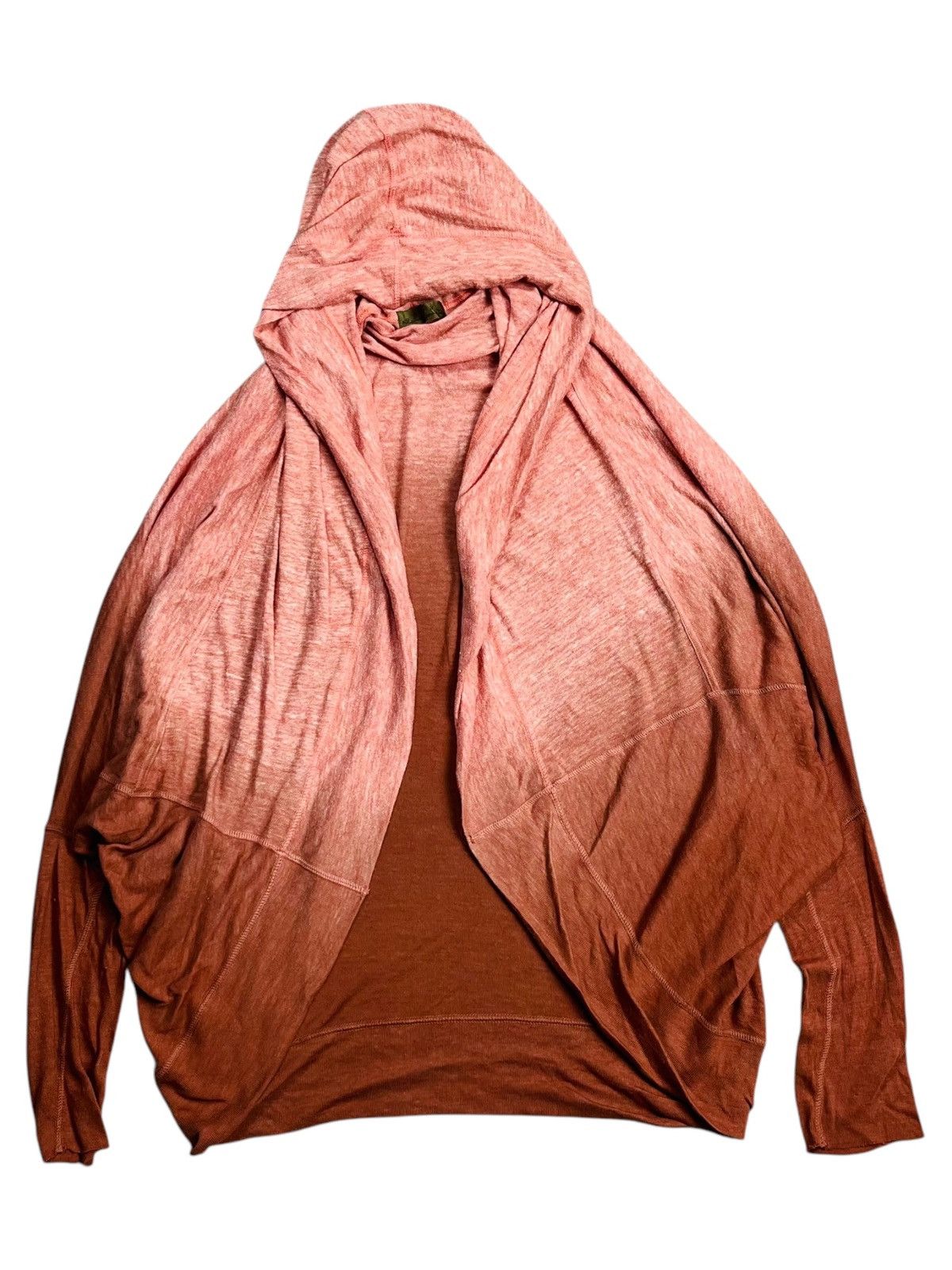 BUFFALO BOBS 2000s GOA - Ombre Gradient Hooded Cardigan Size US M / EU 48-50 / 2 - 1 Thumbnail