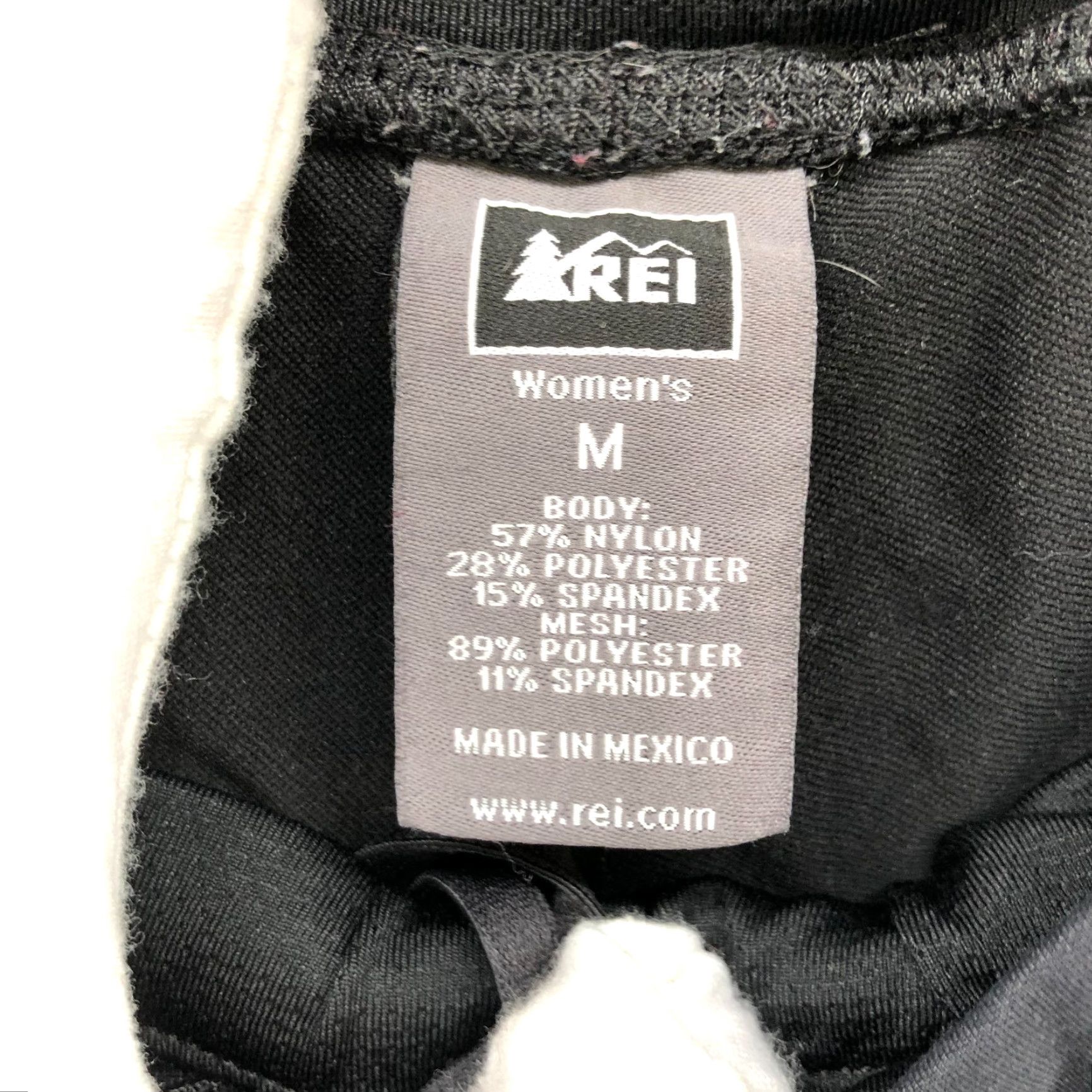 Vintage REI Active Cropped Capri Leggings Womens M Black Yoga Running Gym Size 32" / US 10 / IT 46 - 6 Thumbnail