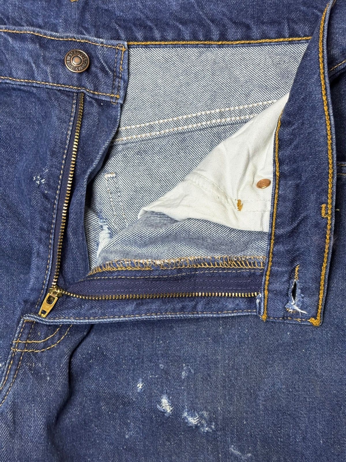 Levi's Vintage 80s Levis 612 Orange Tab Blue Wash Baggy Jeans Size US 32 / EU 48 - 11 Thumbnail