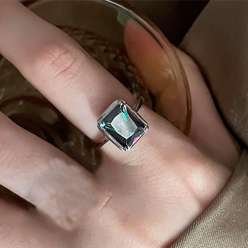 Jewelry Creative Sparkling Zircon Ring Size ONE SIZE - 1 Thumbnail