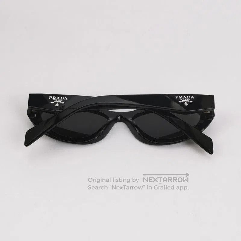 Prada Prada Black Full Frame Logo Sunglasses. Size ONE SIZE - 4 Thumbnail