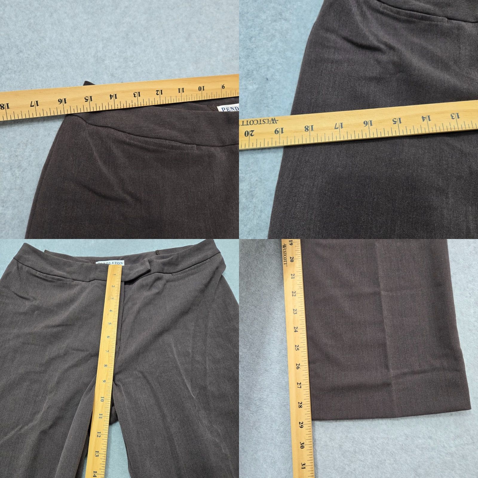 Pendleton Pendleton Pants Womens Size 10 Brown Straight Leg Casual Preppy Winter Fall Spring Dress Pants Mens Size 32" / US 10 / IT 46 - 9 Thumbnail