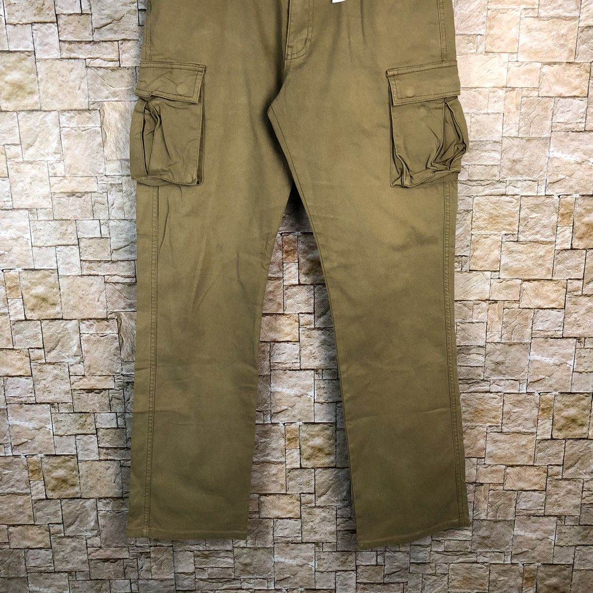 Japanese Brand Louxs Work Union Brown Cargo Multipocket Pants #A649 Size US 32 / EU 48 - 3 Thumbnail