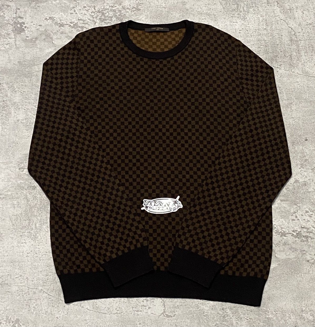 Louis Vuitton Damier Brown Longsleeve Sweater