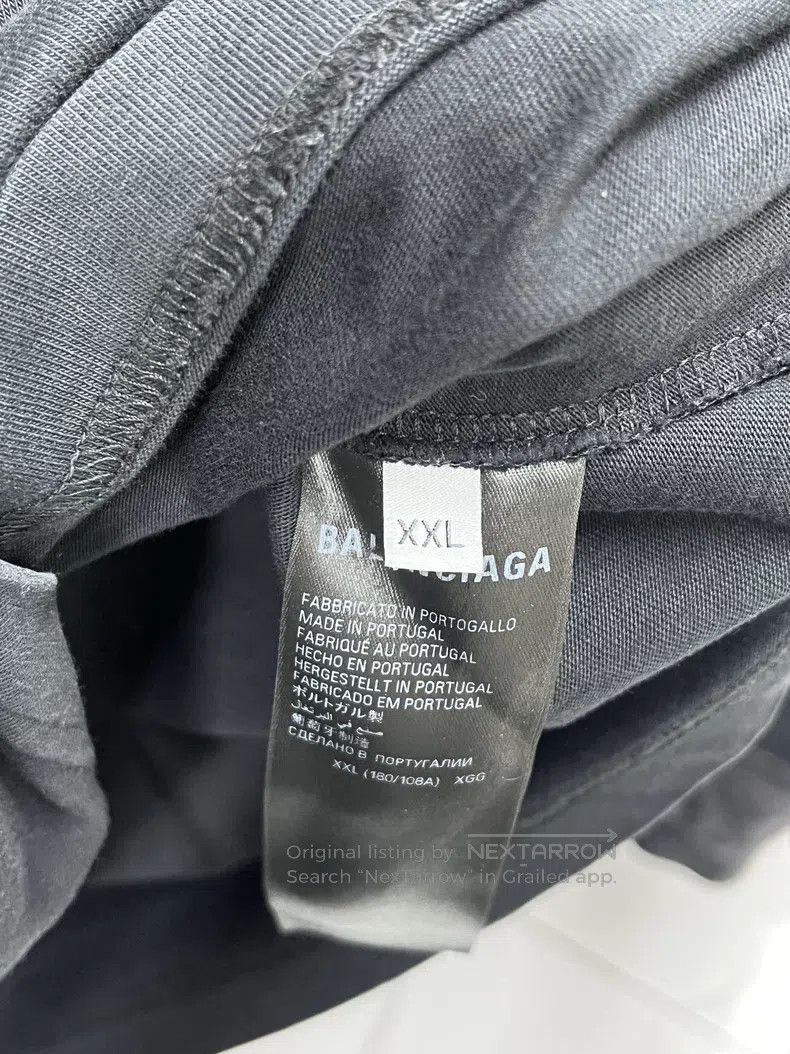 Balenciaga Balenciaga Reversed Print Letter Short Sleeve Size US XXL / EU 58 / 5 - 4 Thumbnail