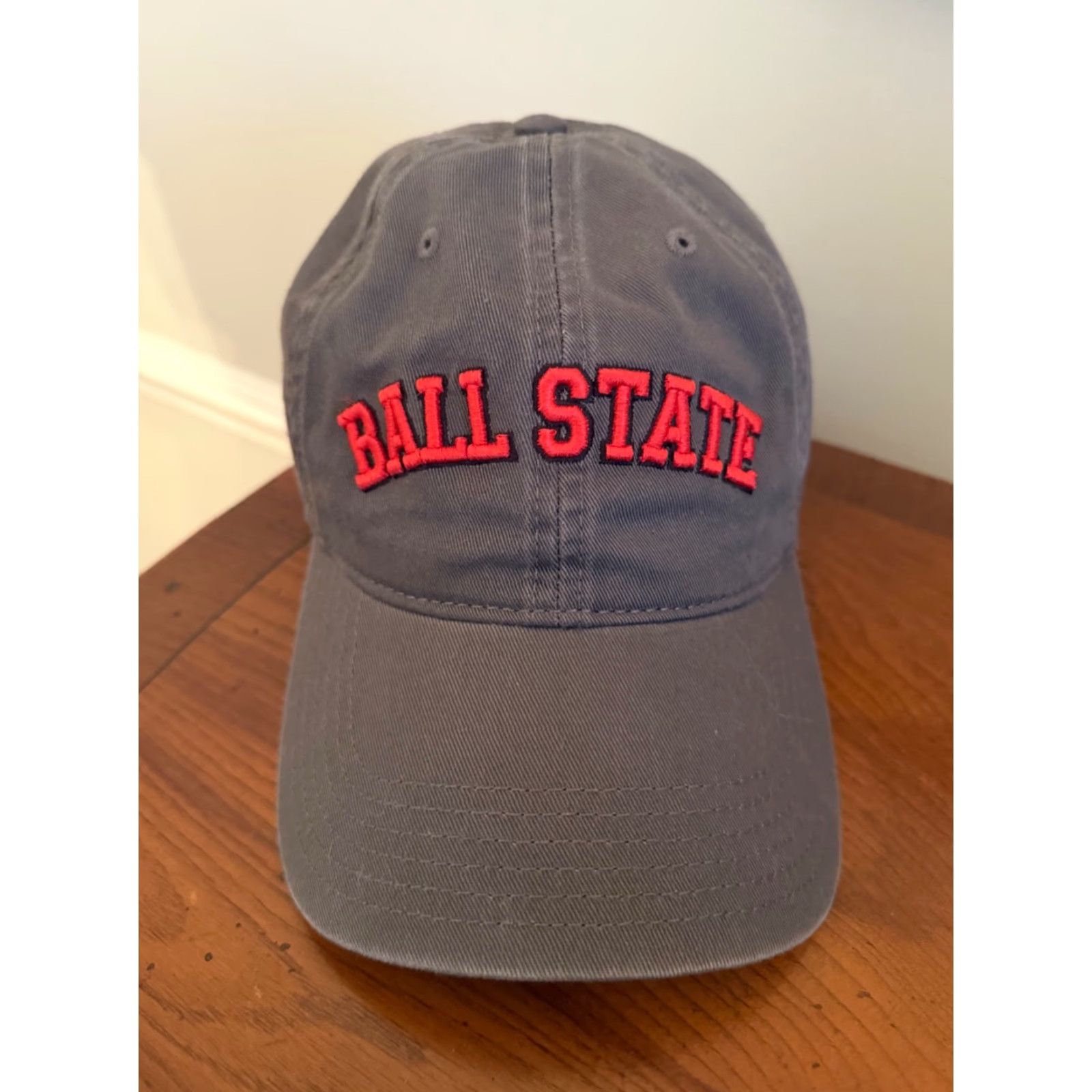 Our Legacy Ball State Cardinals Hat ADJUSTABLE STRAPBACK Black Gray Dad Cap Embroidered University Men Baseball Cap Size ONE SIZE - 2 Thumbnail