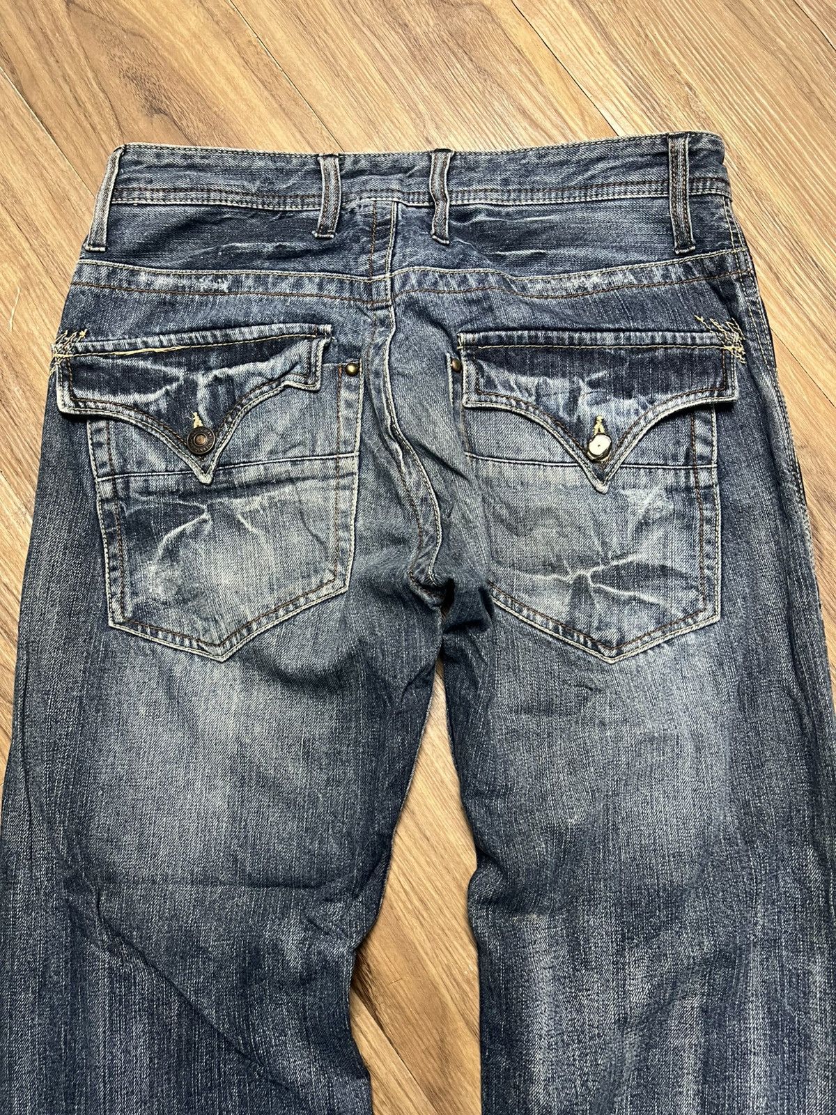 If Six Was Nine Y2K Root Three Style Baggy Jeans (41) Size US 31 - 10 Thumbnail