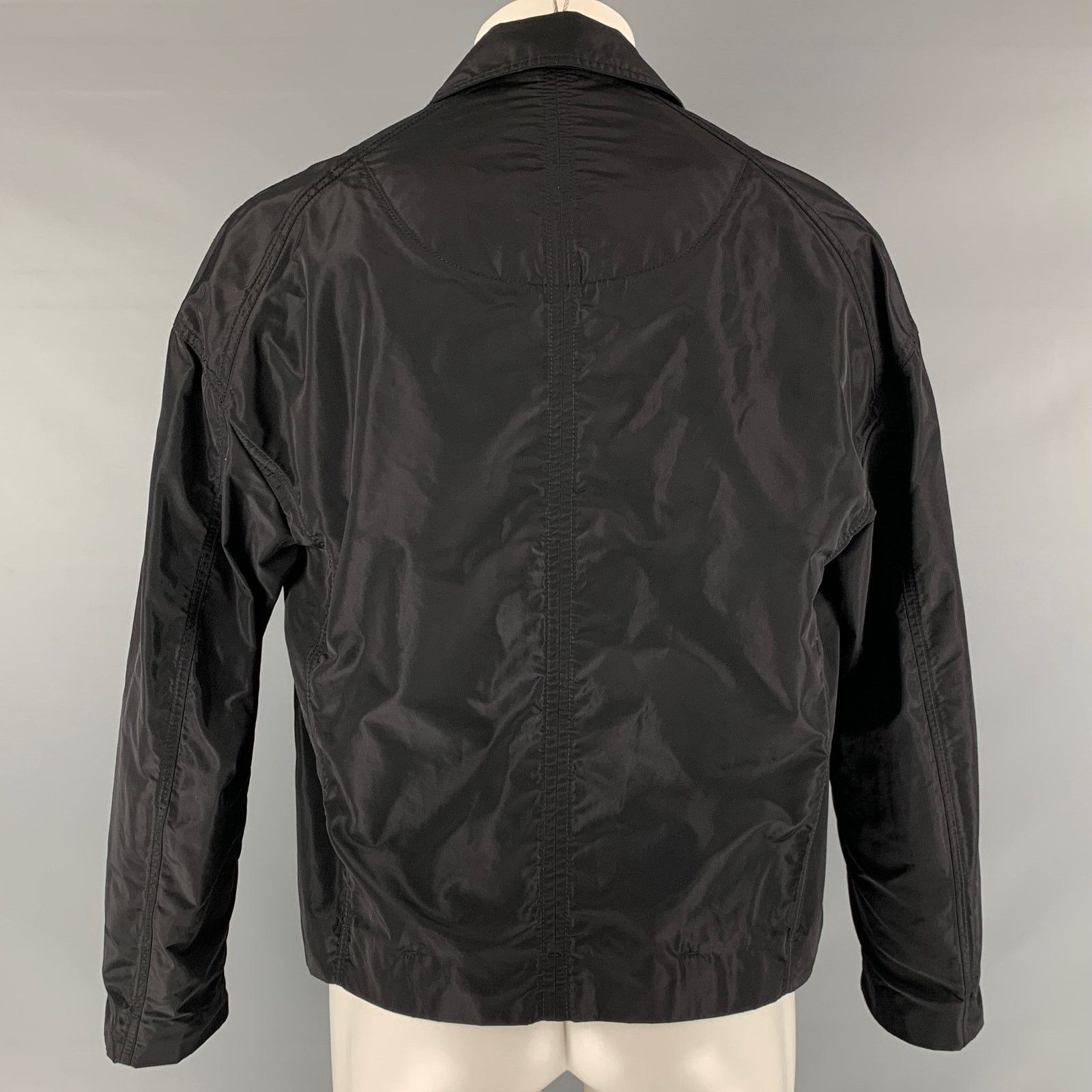 Tom Rebl TOM REBL Size 40 Black Polyester Windbreaker Jacket Size US M / EU 48-50 / 2 - 3 Thumbnail