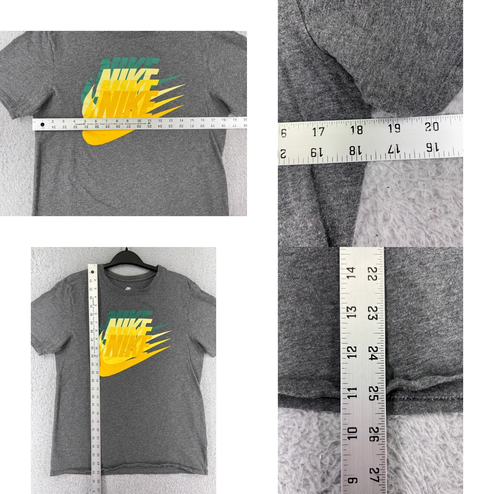 Nike Nike Shirt Mens M Gray Swoosh Retro Logo 100% Cotton Short Sleeve Crew Neck T-Shirt Mens Logo Retro 90s Sportswear Size US M / EU 48-50 / 2 - 9 Thumbnail