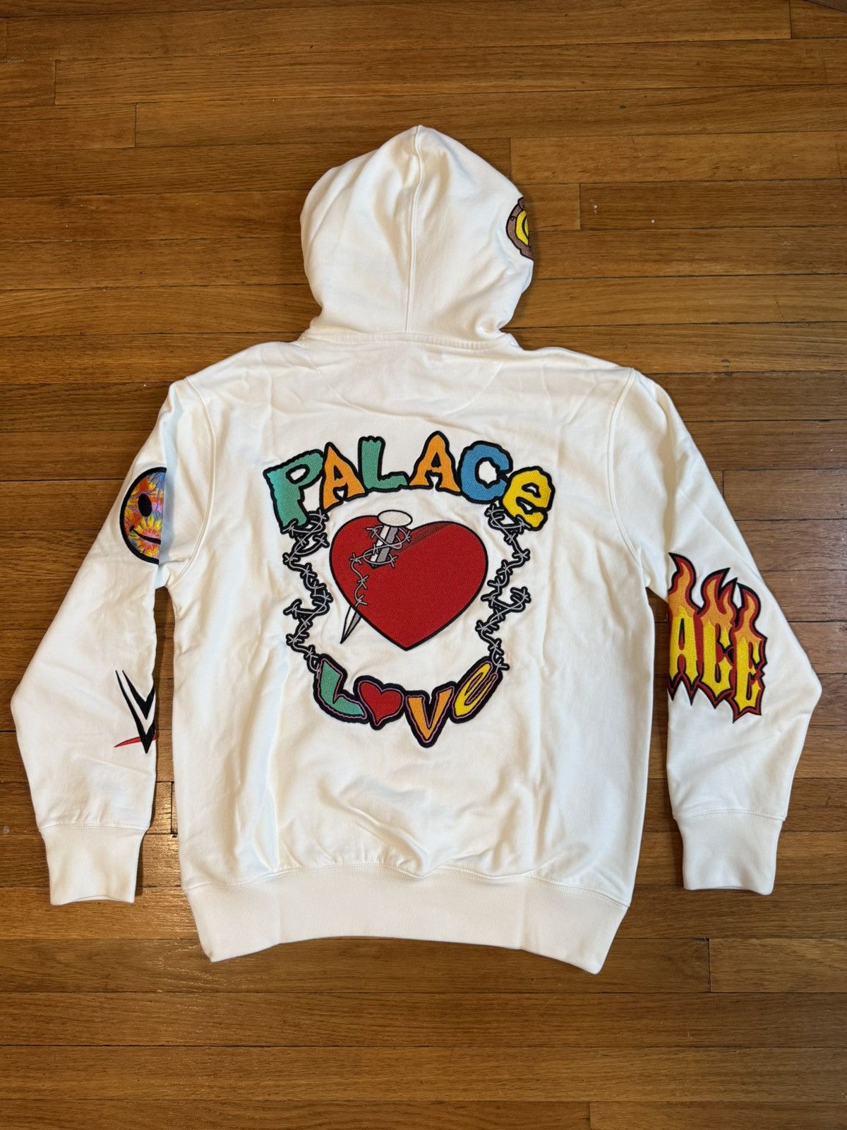 Palace Palace x WWE Love Hoodie White Size M Size US M / EU 48-50 / 2 - 4 Thumbnail