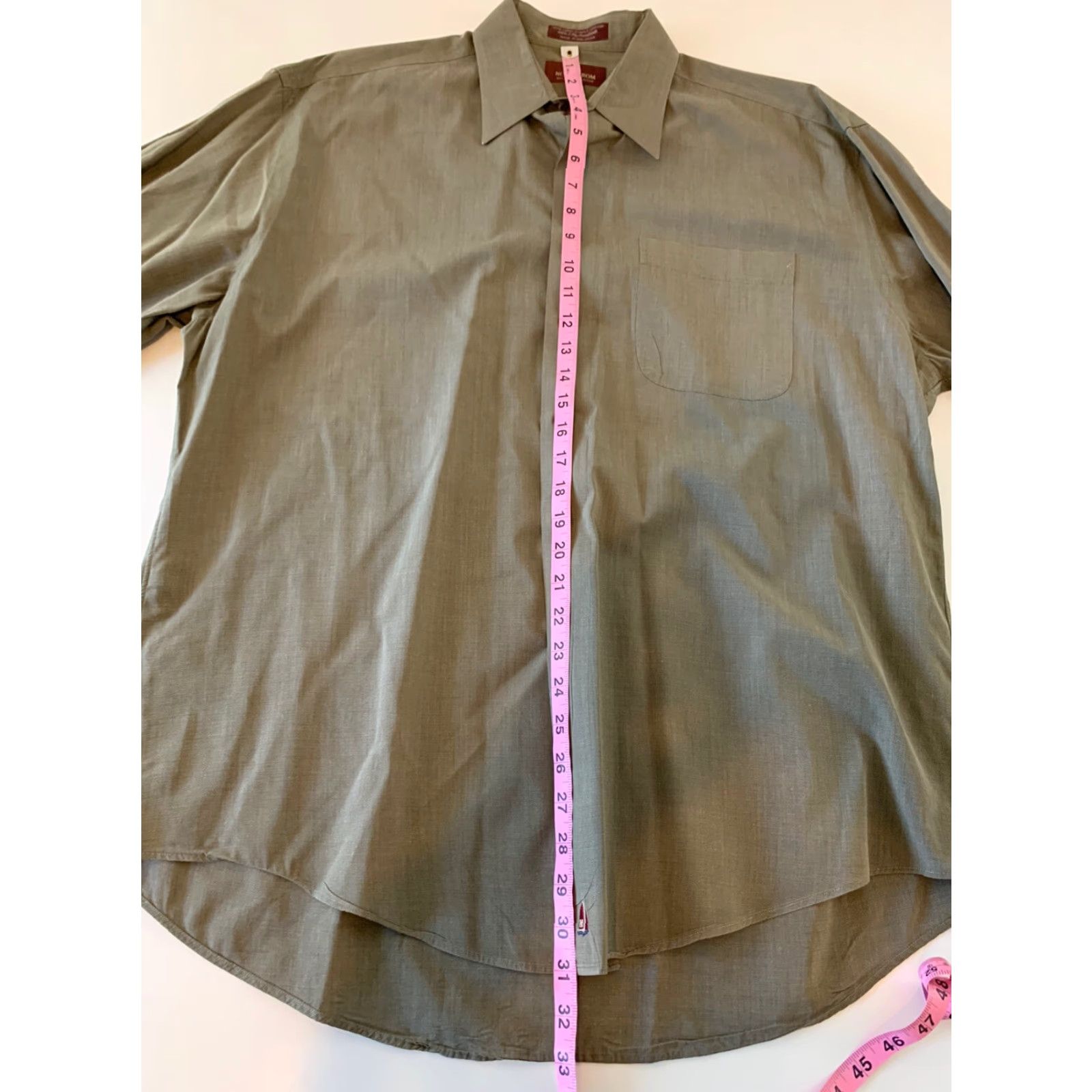 Nordstrom Nordstrom Dress Shirt Mens 16 1/2 Long Sleeve Button Front Brown Classic Shirt Mens 16 1/2 Regular Size US L / EU 52-54 / 3 - 4 Thumbnail