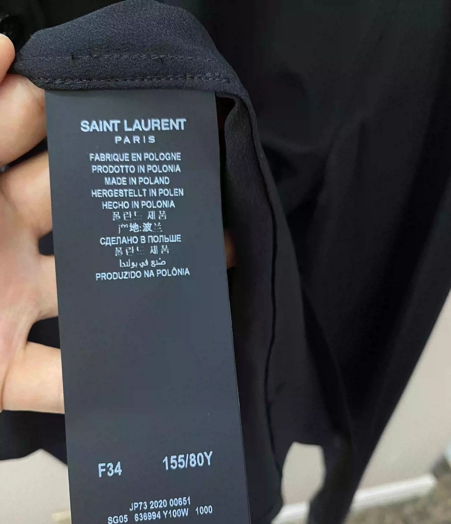 Saint Laurent Paris Saint Laurent brand new staff silk shirt with tag.-2505 Size XS / US 0-2 / IT 36-38 - 3 Thumbnail