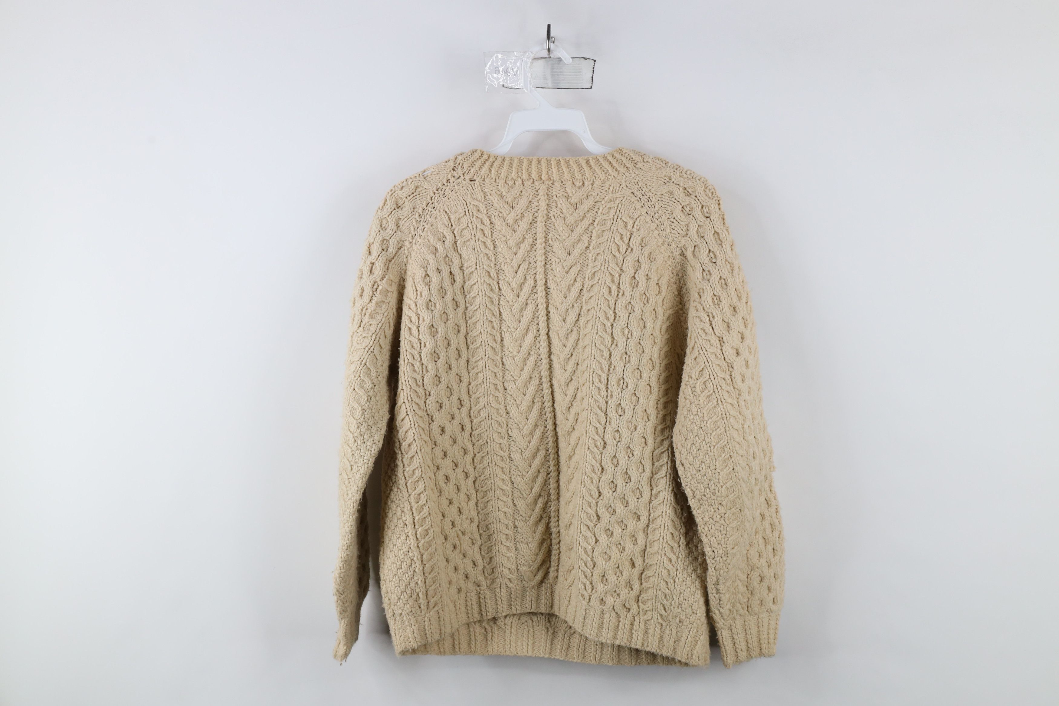 Vintage Vintage 60s 70s Wool Blend Fisherman Cable Knit Sweater Size S / US 4 / IT 40 - 8 Thumbnail