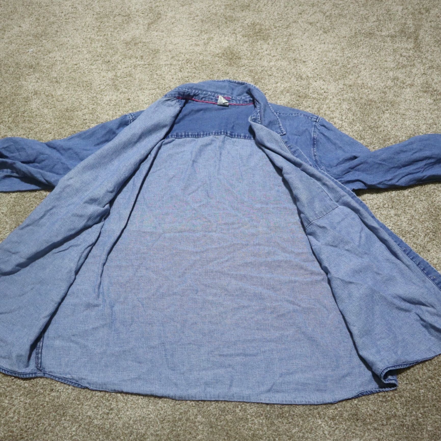 Cherokee Cherokee Denim Jacket Women XL Blue Button-Down Lined Pockets Denim Jacket Blue 80s Women Cherokee Size XL / US 12-14 / IT 48-50 - 4 Thumbnail