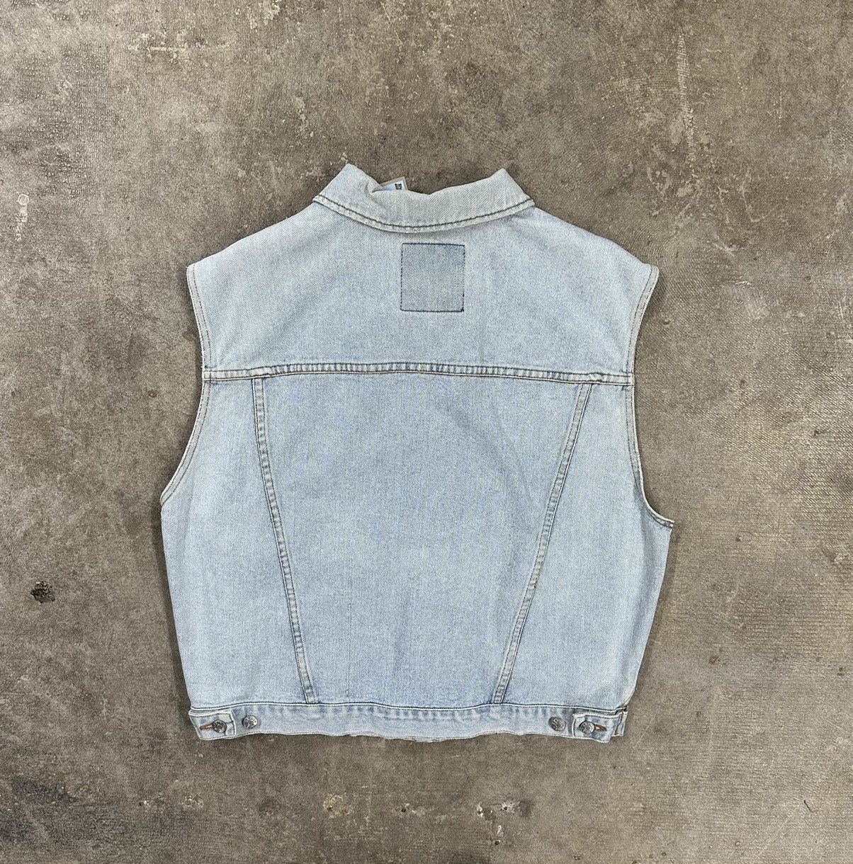 Esprit Vintage 90s Esprit Denim Button Up Vest Size M / US 6-8 / IT 42-44 - 2 Thumbnail