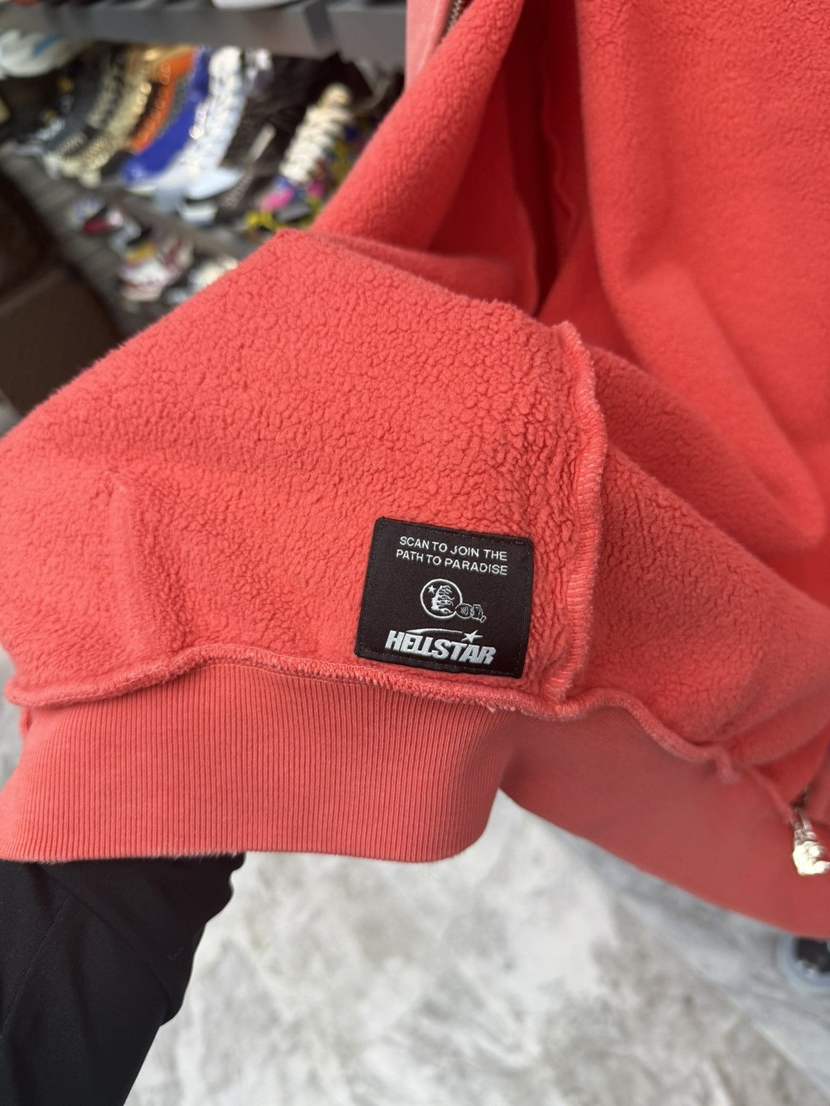 HELLSTAR Hellstar Red Wash Zip Hoodie Size US L / EU 52-54 / 3 - 12 Thumbnail