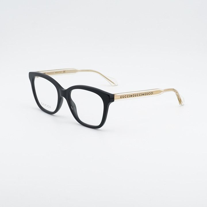 Gucci Gucci GG0839OK 001 Eyeglasses Black/Gold 52mm Round 